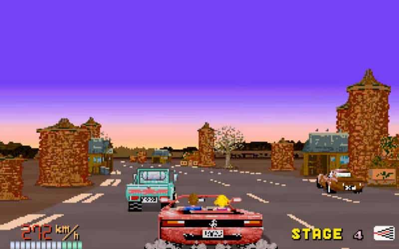 out run arcade racing game